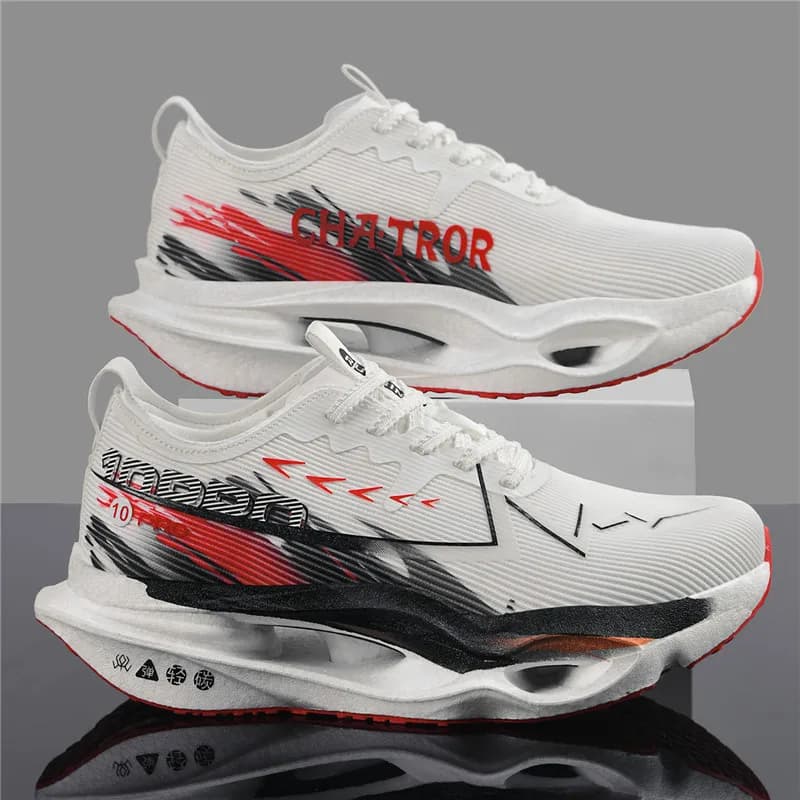 Men Sports Running Shoes Marathon Air Cushion Breathable Lightweight Comfortable Women Outdoor Athletic Sneakers Jogging Tenis