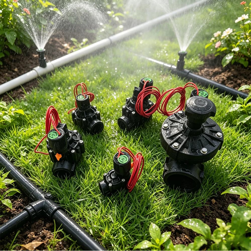 1/2" to 2" Normally Closed Irrigation Solenoid Valve DC 12V AC 24V Nylon Water Valve For Farm Garden Landscape Irrigation