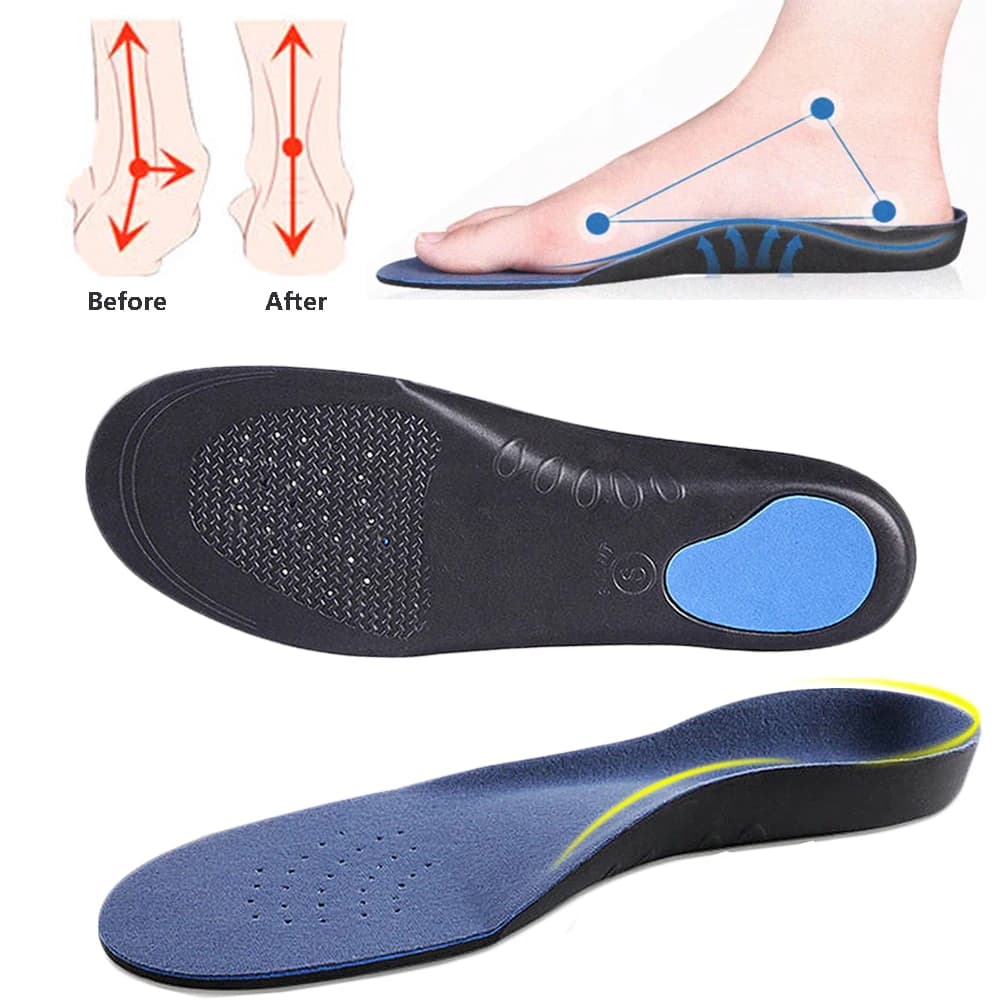 Soletta da corsa sportiva Supporto per arco plantare plantare Solette ortopediche per scarpe Uomo Donna Fascite plantare Cuscinetti per piedi Sneaker Suola per scarpe