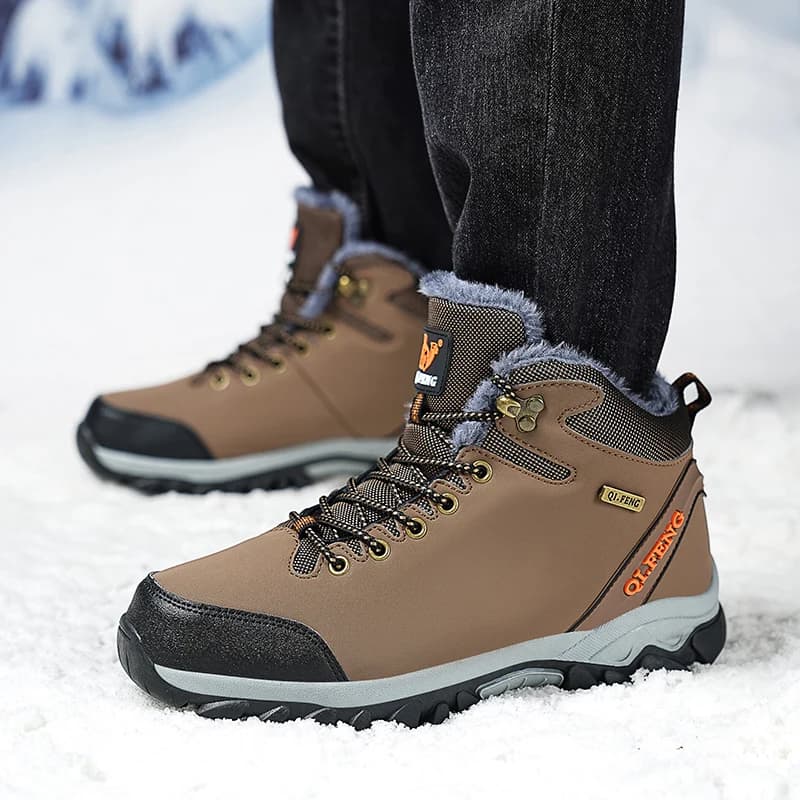 Nuovi Stivali Invernali da Uomo per Escursionismo, Campeggio, Sport e Caccia, Calzature Calde alla Moda, Antiscivolo e Resistenti