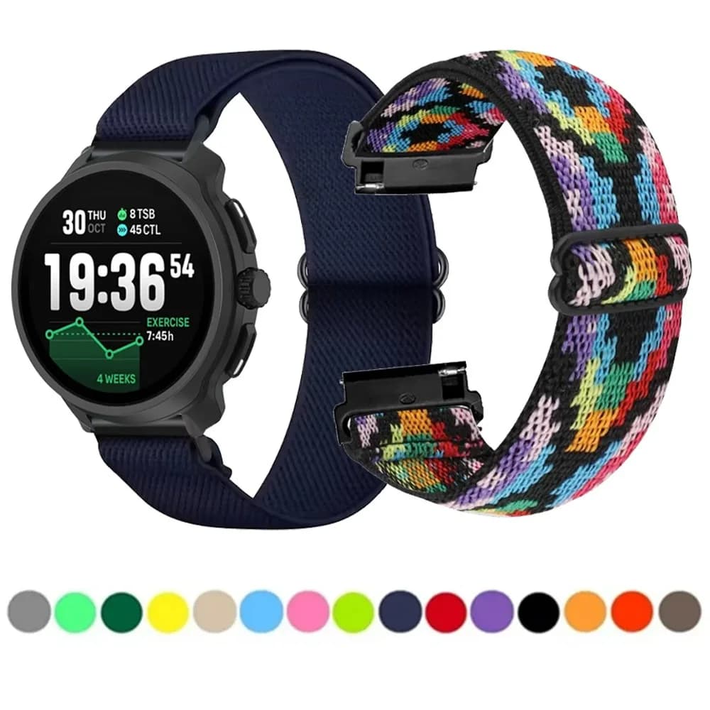 20/22 mm nylon strap for COROS APEX 4 42mm PACE 3, breathable sport band for CMF 3 Pro, for Suunto Run/Vertical 2 Race 2