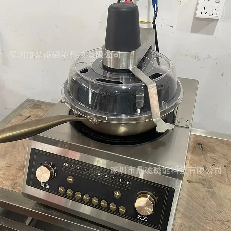 Robot automatico commerciale per stir-fry, pentola per pasta piccante, mixer per pasta