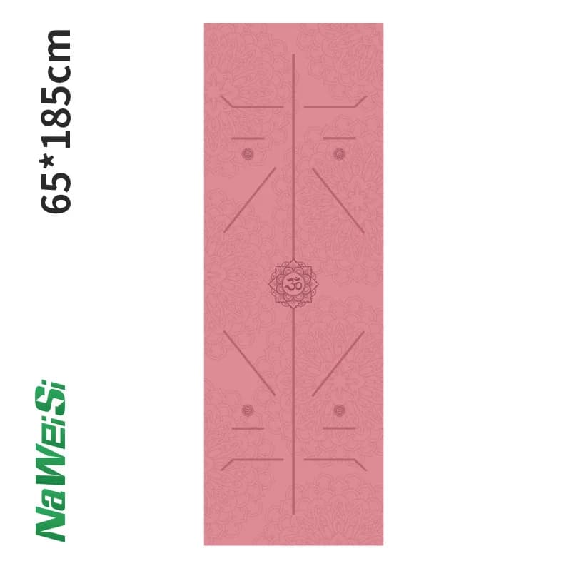 New Foldable Yoga Mat Printed 63*185cm in Microfiber Fine, Lightweight, Anti-slip, Multi-purpose Training