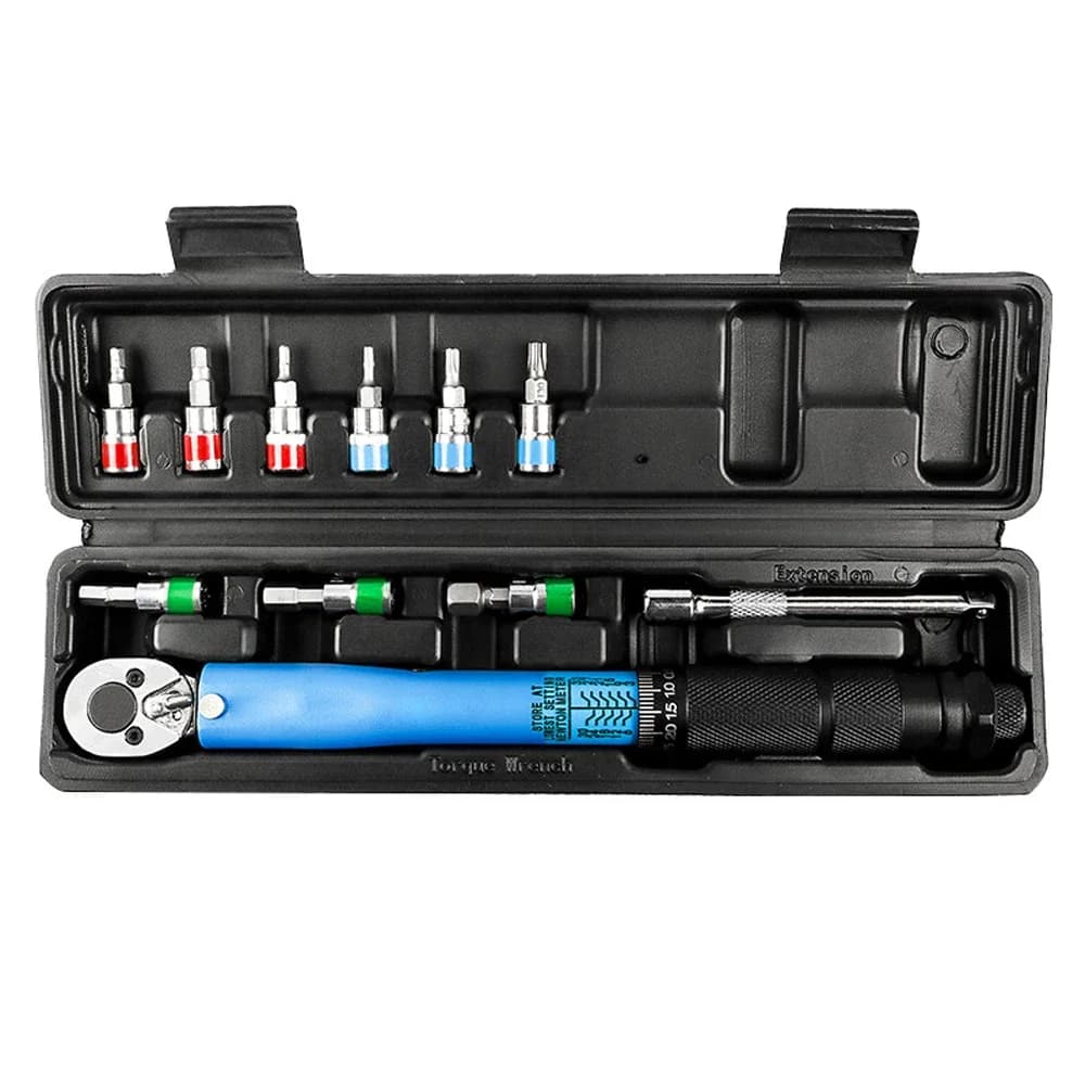 1/4 inch English Key Kit Adjustable Dynamometer Key Set 3-33N.m Manual Tools Bicycle Motorcycle Car Repair Accessories