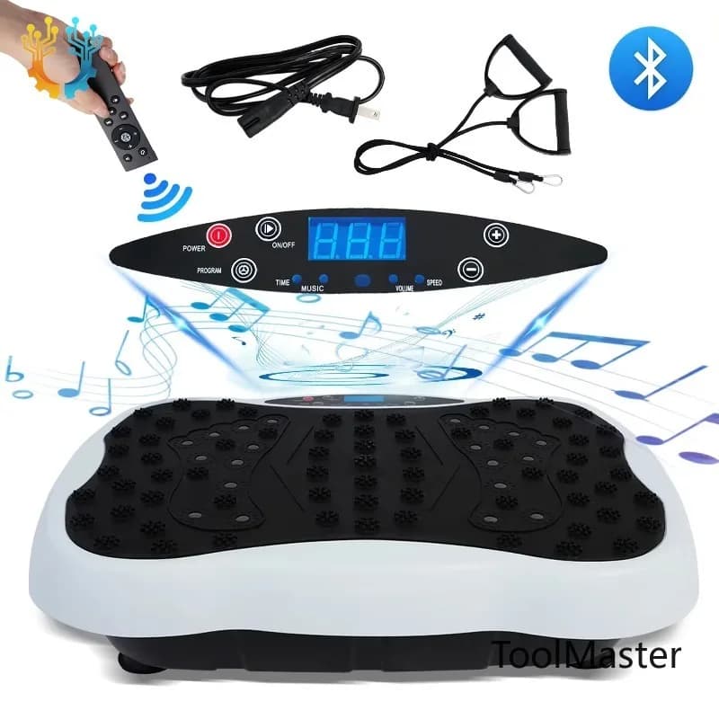 【2026】Full-Body Vibration Plate Exercise Machine Fitness Equipment Workout 330lbs Weight Loss With Resistance Bands Remote Contr