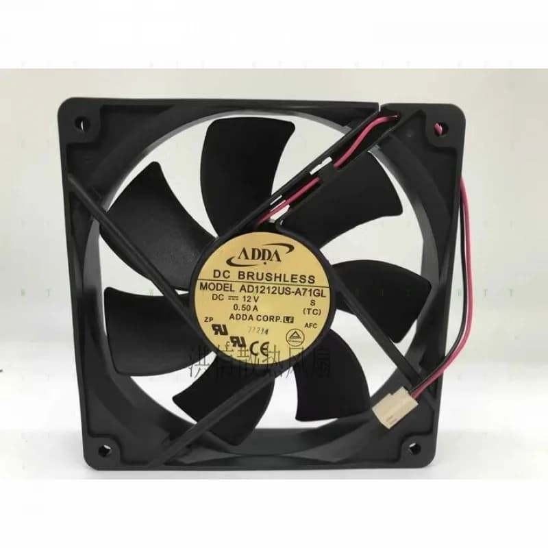 Ventola per chassis ad alto volume d'aria ADDA AD1212US-A71GL 12V 0.50A 12CM 12025 (1 pz)