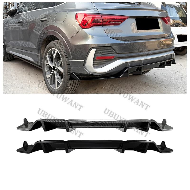2019 To Up For To Audi Q3 F3 Sportback Coupe Rear Diffuser Bumper Lip Spoiler Upgrade Refits Splitter