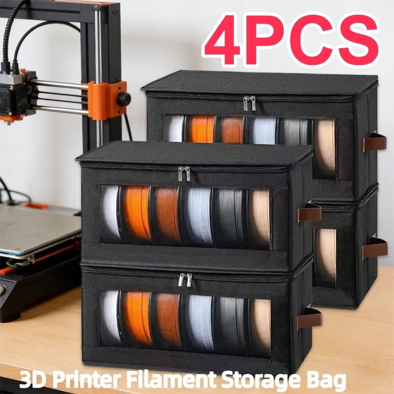 Borsa porta filamenti per stampante 3D (1/4 pezzi) - Custodia per filamenti, accessori per stampa 3D, supporto per casa, ufficio, officina