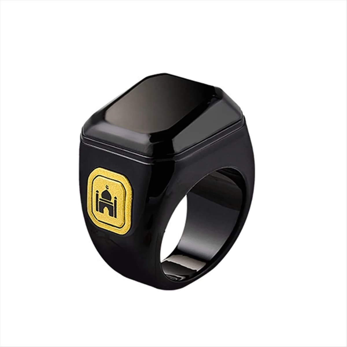A22I Smart Ring Bluetooth Electronic Finger Counter Worship Time Reminder Count Prayer Finger Ring Counter 18mm Black