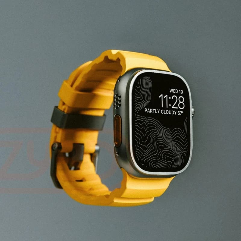 Cinturino sportivo in silicone per Apple Watch Ultra 2 10 9 8 7 6 SE 5 4 cinturino in metallo titanio per iWatch 42mm 44mm 45mm 46mm 49mm