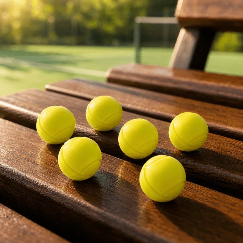 6pcs Silicone Material Tennis Racket Dampeners Orange Color Shock Absorber Design Racket Vibration Dampeners