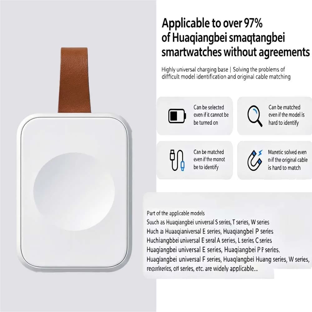 Dock di Ricarica Tipo C per Smartwatch X8/X7 Plus/W27 Pro/W37/S8 Pro/Pro Max/DT 3/S7 Pro/DT7, Cavo di Ricarica