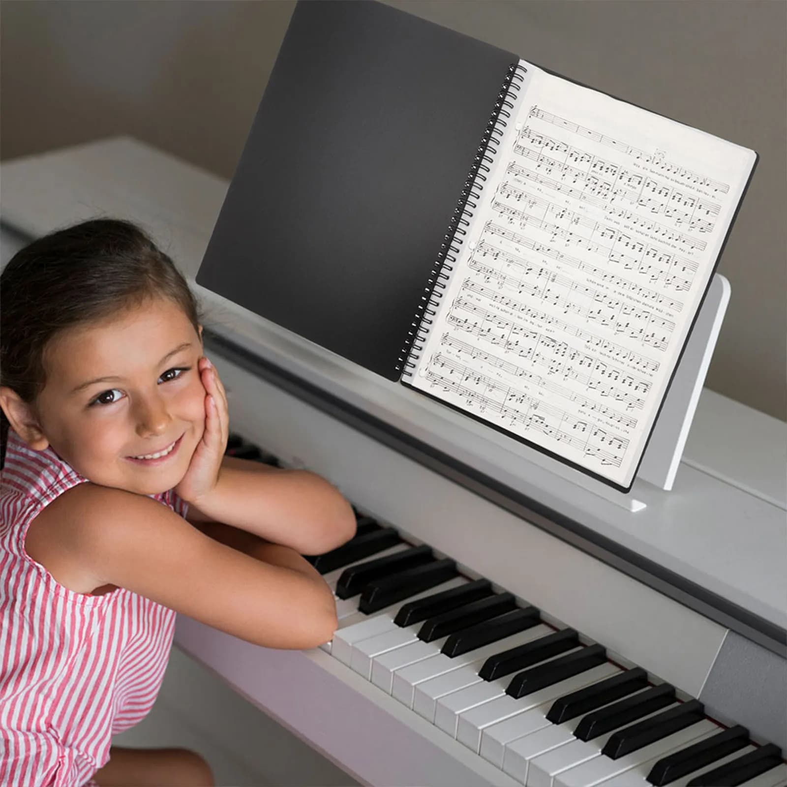 Organizzatore di Documenti A4, Cartella Porta Spartiti per Pianoforte, Chitarra, Violino, Studenti, Insegnanti, Lavoratori d'Ufficio, Progetti Scolastici