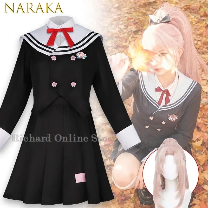 Negozio Online Richard: Costume Cosplay Onmyoji Yoto Hime, Uniforme JK Sakura Rhythm Autumn Overture, Outfit Anime per Roleplay Femminile