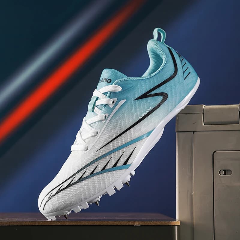 Men Track Spike Soft Running Field Sprint Shoes Professional Athletic Long Jump Light Weight Non Slip Nails Race Racing Match