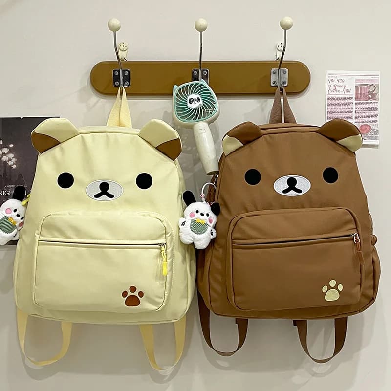 Rilakkuma Zaino Donna Anime Relax Orso Studente Borse da scuola Ragazze Ragazzi Sport all'aria aperta Viaggi Moda Zaino Regalo Vendite calde