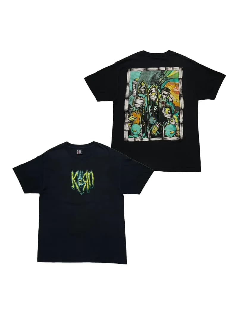 T-Shirt da Uomo Korn Band American Retro High Street a Maniche Corte in Puro Cotone con Stampa Diretta, Traspirante, Assorbente e Confortevole