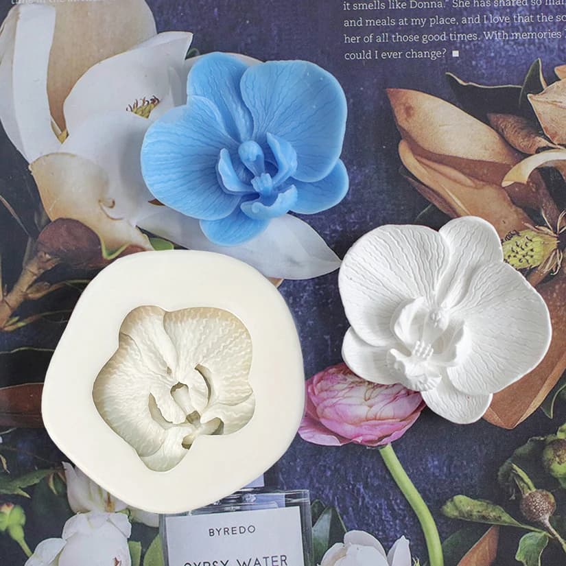 Stampo per torta in silicone con orchidea falena, Sugarcraft, cupcake, stampo per cottura, strumenti in resina, strumenti per decorare torte fondente