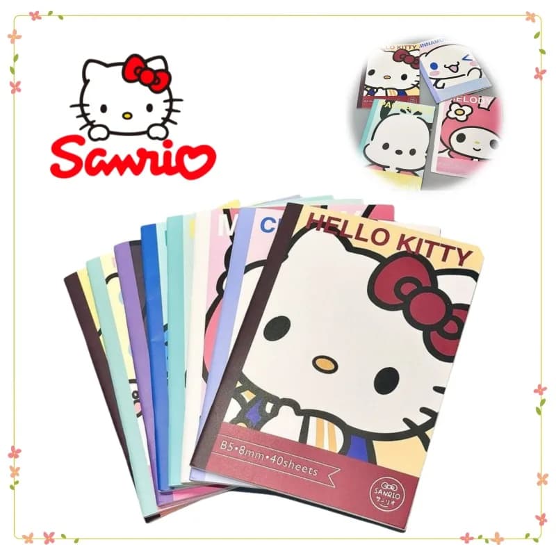 Sanrio My Melody Kuromi Hello Kitty Pochacco quaderno creativo di alto valore simpatico cartone animato B5 quaderno per studenti universale