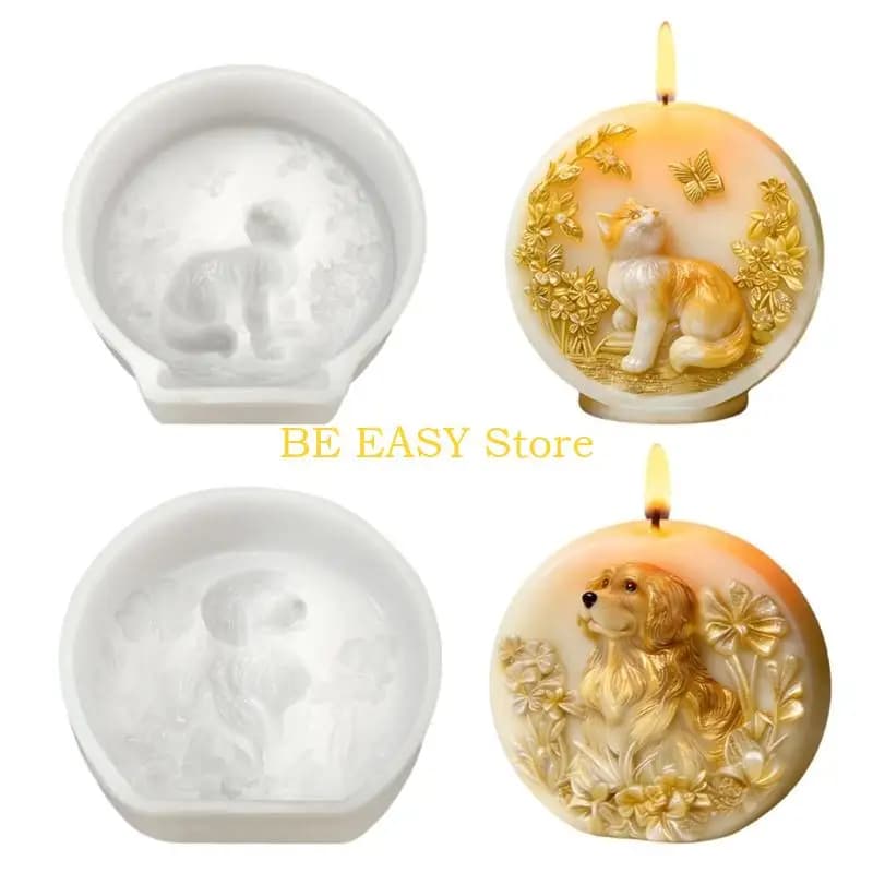 E28F Stampo in silicone a tema animale per realizzare candele profumate, sapone fatto a mano, cioccolato, ottimo per regali e