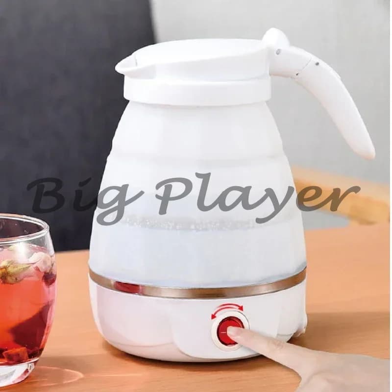 600ml Silicone Folding Kettle, Mini Electric Kettle Portable for Travel and Outdoor