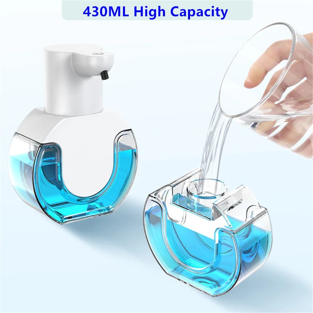 Bathroom Touchless Infrared Sensor Soap Dispenser Wall Mounted 4 Gears Intelligent Recharge Automatic Foam Soap Dispenser 420ML