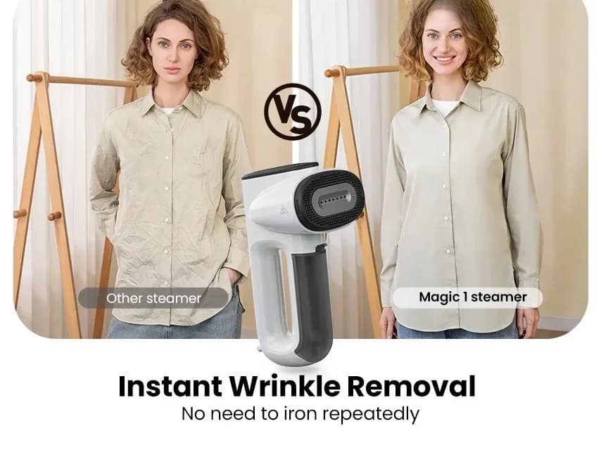Self-Suction Vacuum Steamer Iron for Clothes & Mite remov