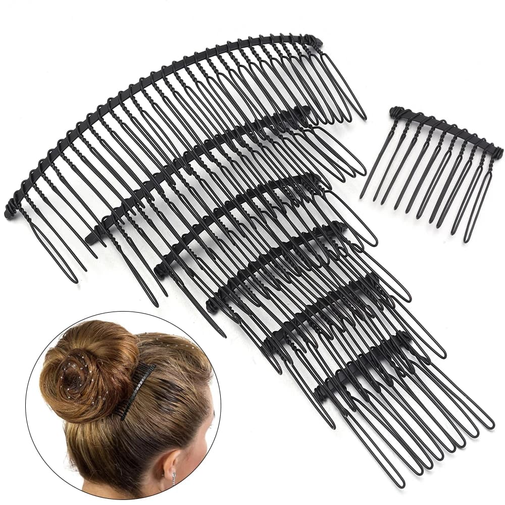 6 pieces 10/12/15/20/30 diy teeth metal comb claw jewelry for wedding jewelry creation handmade comb base wedding hair accessories
