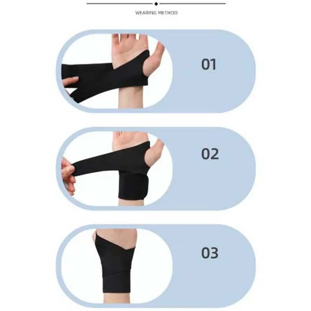 Tutore per il dolore Tunnel carpale Artrite Avvolge Protezioni per le mani Tutore per il polso Fasciatura per il polso Tutore Supporto per il polso Polsino sportivo