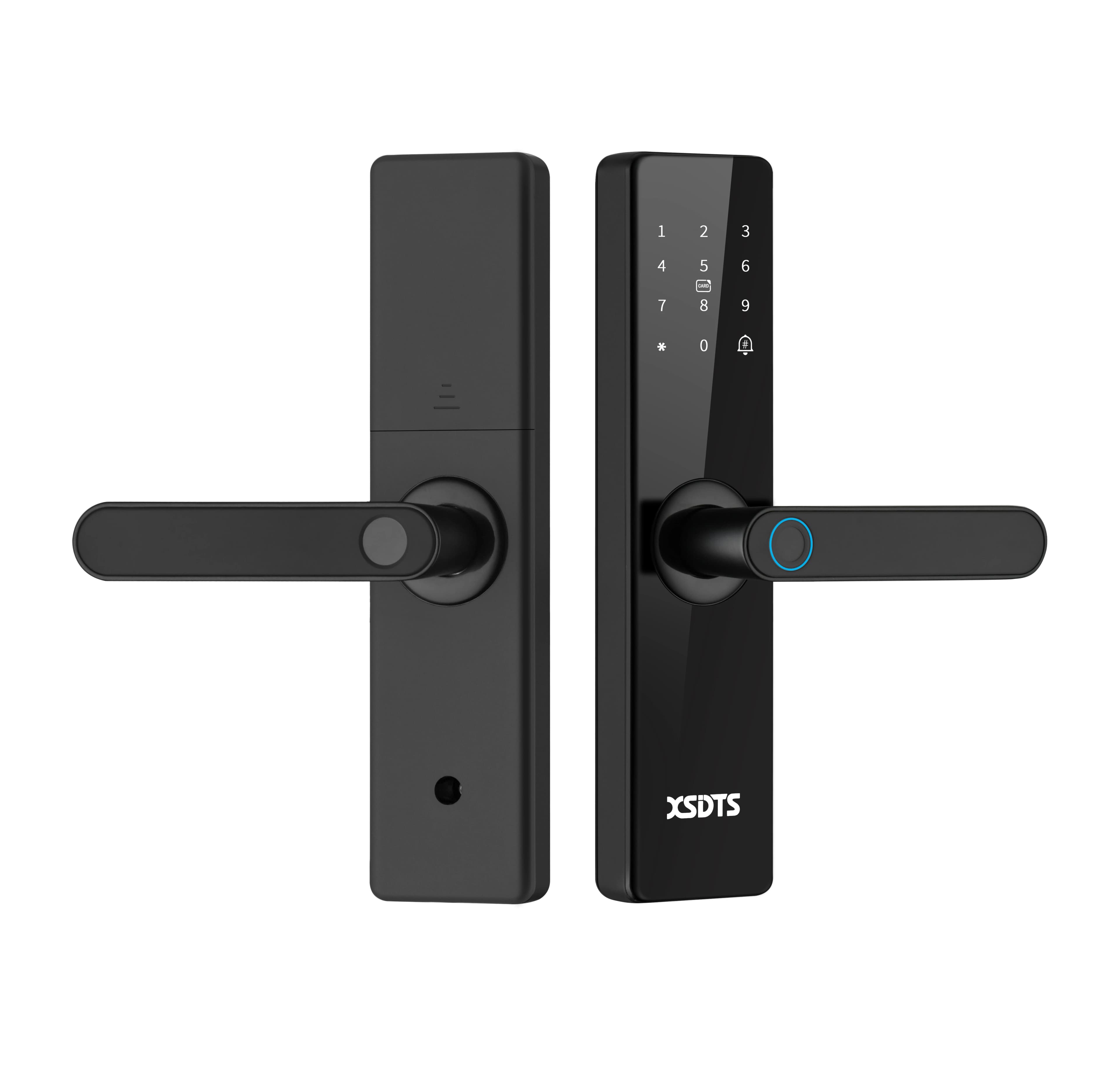 Tuya Wifi Serratura elettronica intelligente con impronta digitale biometrica Smart Card Password Chiave Sblocco Appartamento Air Bnb Serratura per porta