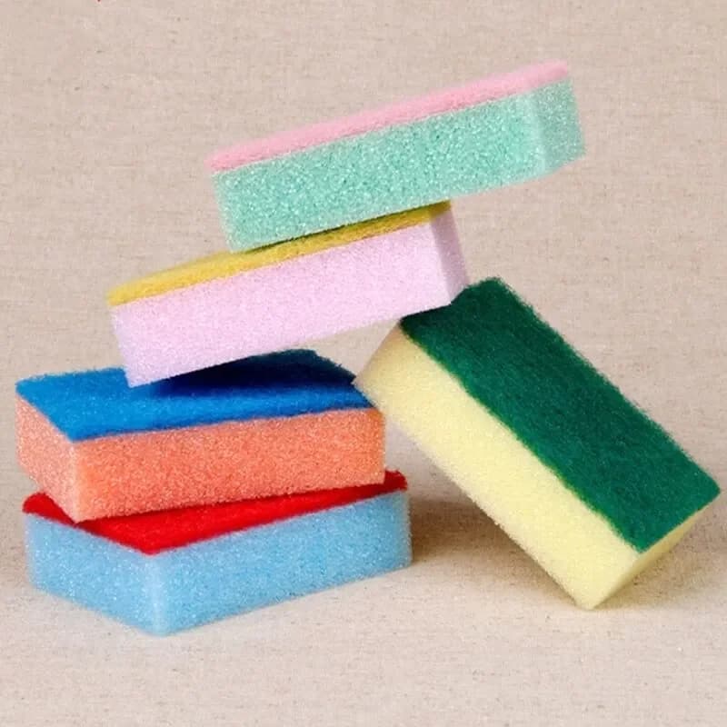 Kit spugna per piatti 10 pezzi/set – Lavapavimenti per pentole Strumenti per la rimozione della ruggine e delle macchie per la pulizia della cucina con spugna a spazzola