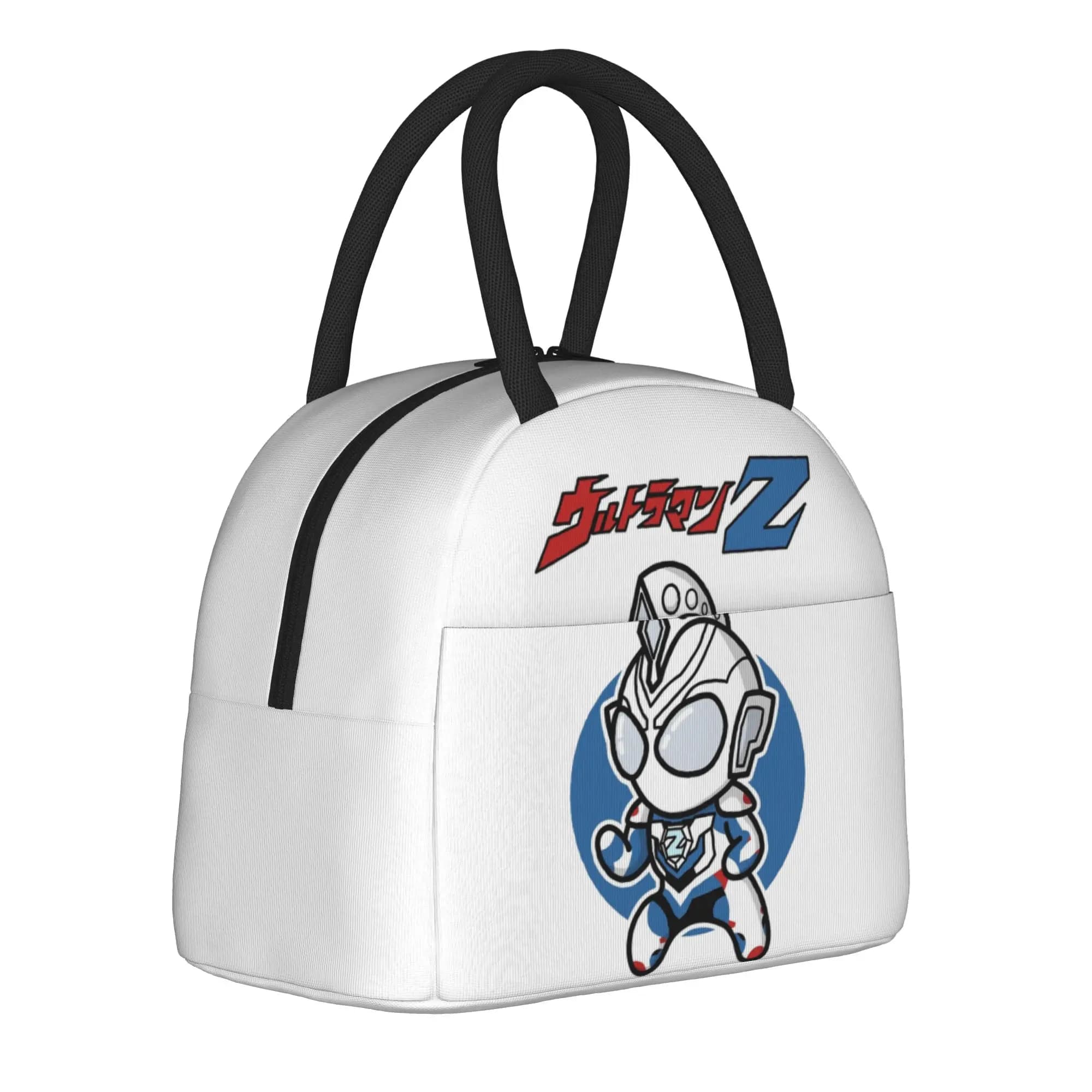 Borsa termica per il pranzo in stile Chibi Ultraman Z Original Form Kawaii, grande borsa termica riutilizzabile, borsa per il pranzo, custodia per bento