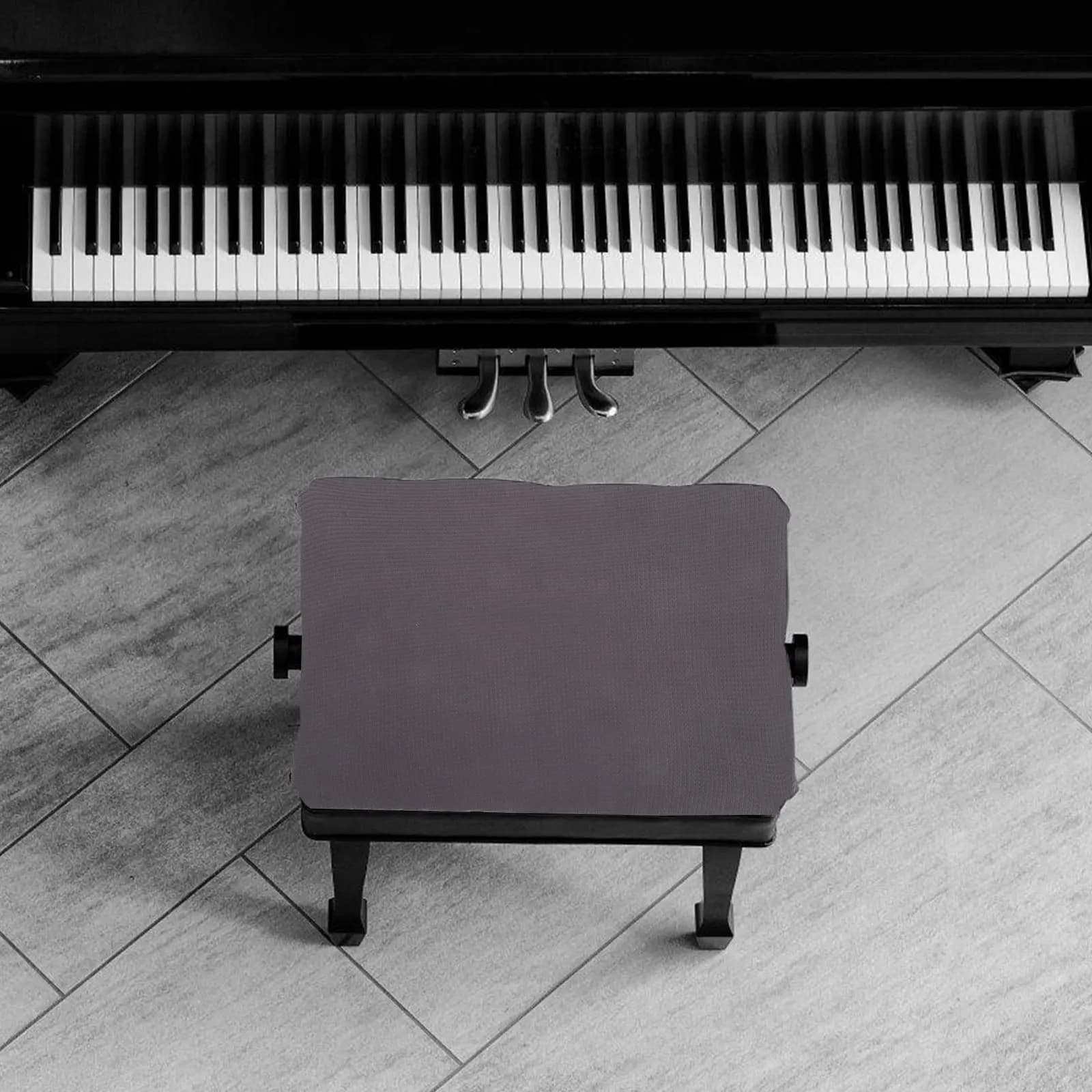 Copertura per Panca da Pranzo Rettangolare, Sgabello da Pianoforte, Protezione Antipolvere e Antigraffio in Tessuto per Campeggio