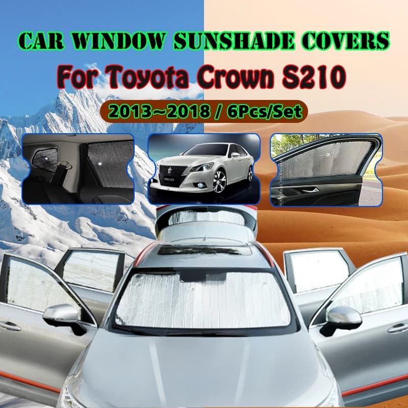 Coperture complete parasole per Toyota Crown S210 2013 ~ 2018 2014 2015 2016 accessori auto protezione solare parabrezza finestra laterale Viso