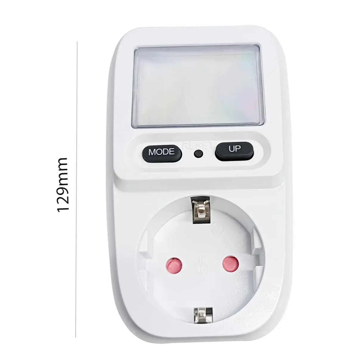 DT75BG Multifunctional Electricity Bill Metering Socket with Backlight Smart Meter Billers Display EU Plug