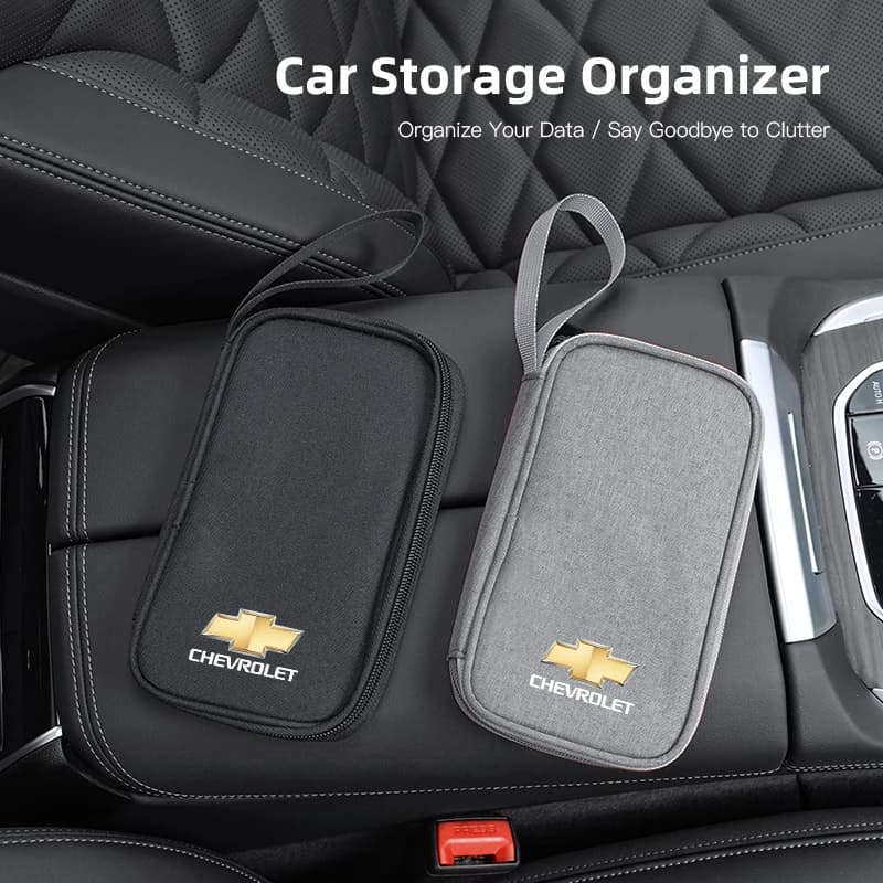 Portable Car Storage bag for Chevrolet Spark Captiva Cruze Tracker Orlando car keys car driver's license Cable Gadget Card Pouch