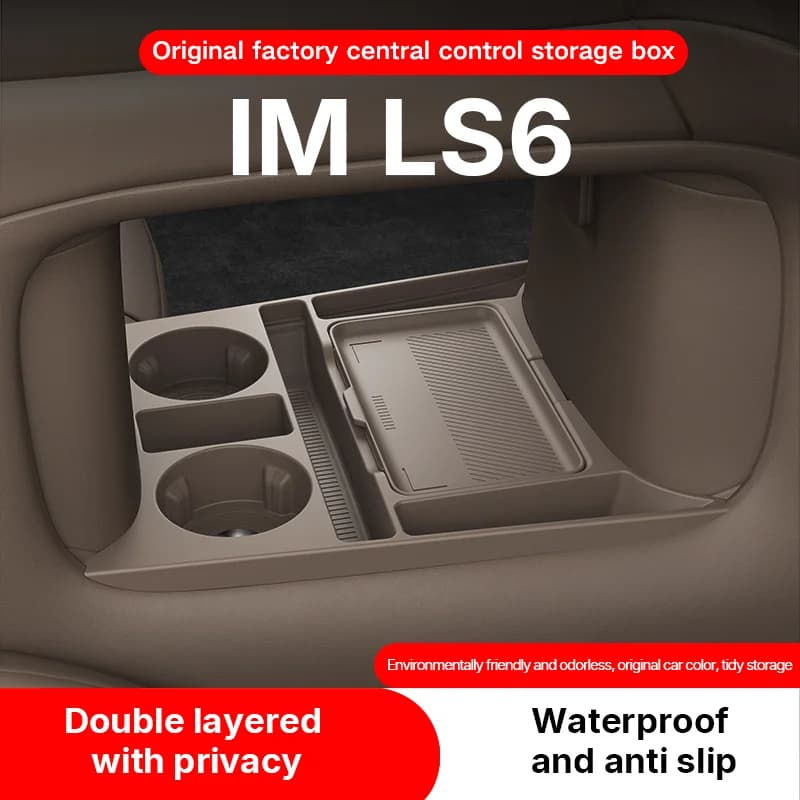 Adatto per 26 modelli di Im Ls6, Scatola portaoggetti inferiore per console centrale, Organizzatore per occhiali, Accessori e parti di modifica per auto