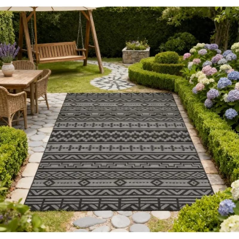 Outdoor Rug,Reversible Outdoor Rug, Waterproof Plastic Straw with Carry Bag