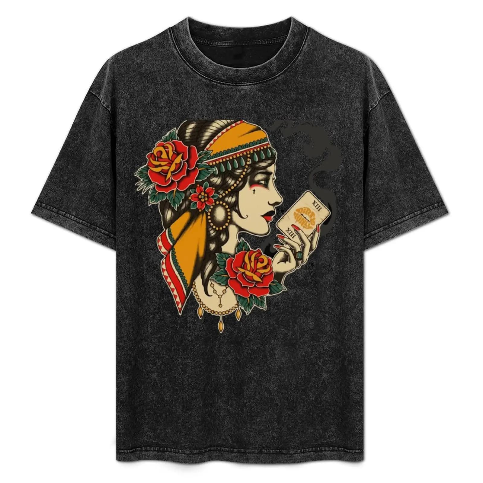 Dirty Honey Fortune Teller Tarot Card Classic T-Shirt Casual Holiday Maglietta a maniche corte