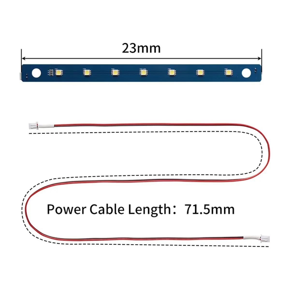 ABKM 2 LED light strips for 3D printer, 3D printer LED light with 7 flexible bulbs for Adventurer 5M/5M Pro
