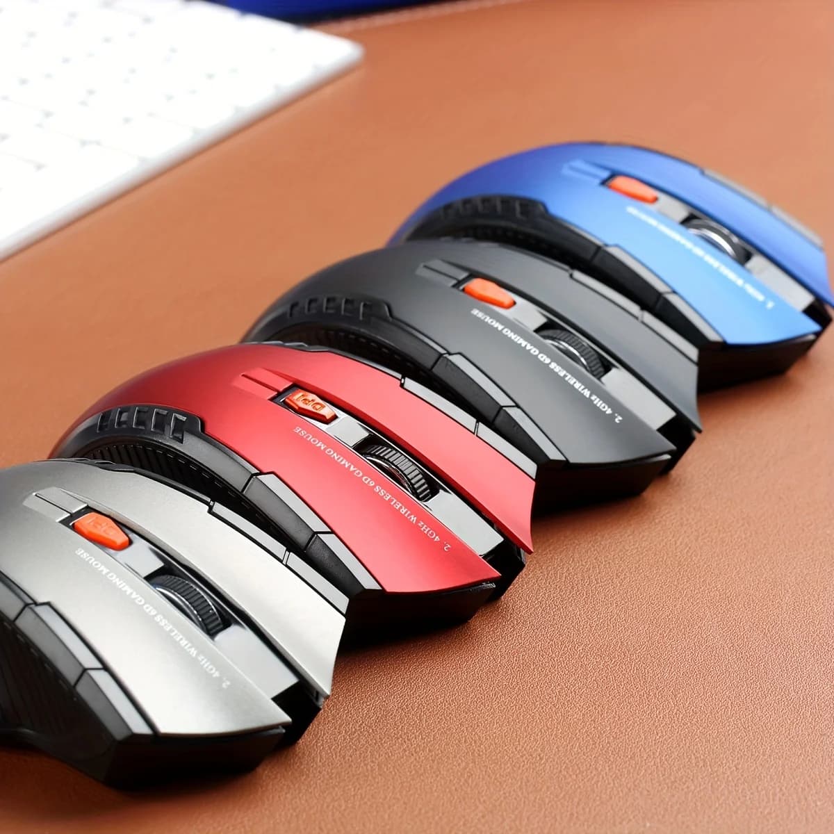 2.4G Ergonomic Wireless Gaming Mouse 800/1200/1600 DPI Adjust USB Optical Mouse Receiver for MacBook Tablet Laptop PC