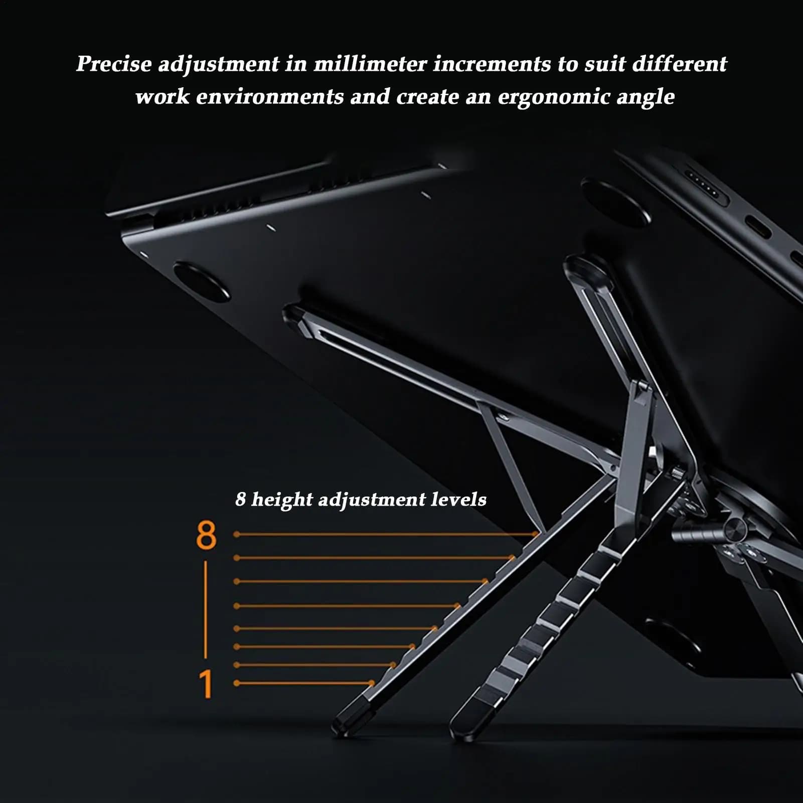 Supporto per tablet per scrivania Supporto per tablet portatile pieghevole regolabile per laptop Treppiede per telefono magnetico per ufficio da viaggio all'aperto per interni
