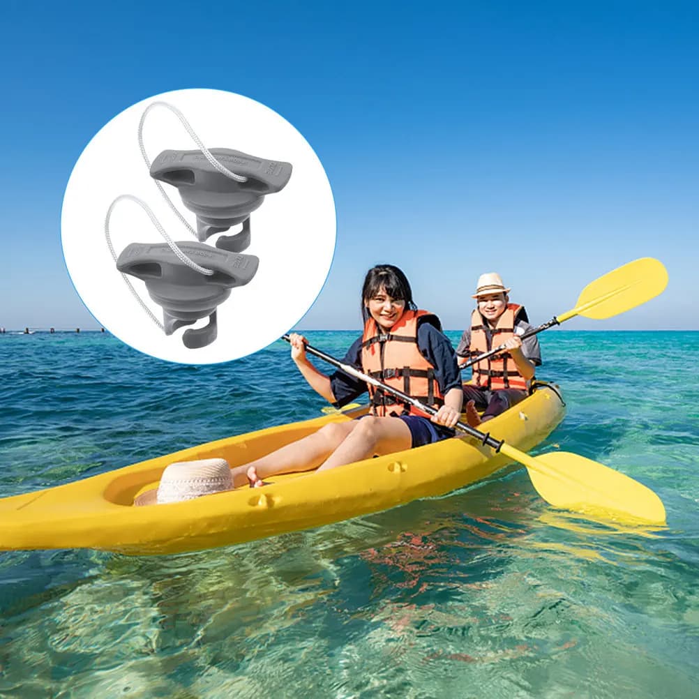 Set di 3 Tappi per Valvole ad Alta Pressione con Guarnizione Rotante per Kayak, Gommone, Paddle Board, Canoa, Tender e Materasso Gonfiabile