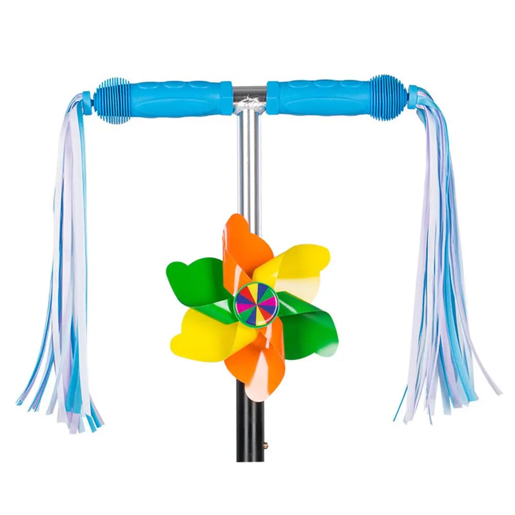 4Pcs Scooter Streamers Kids Handlebar Decorations Colorful Sparkly Ribbons Children Bike Handlebar Streamers Baby Carrier