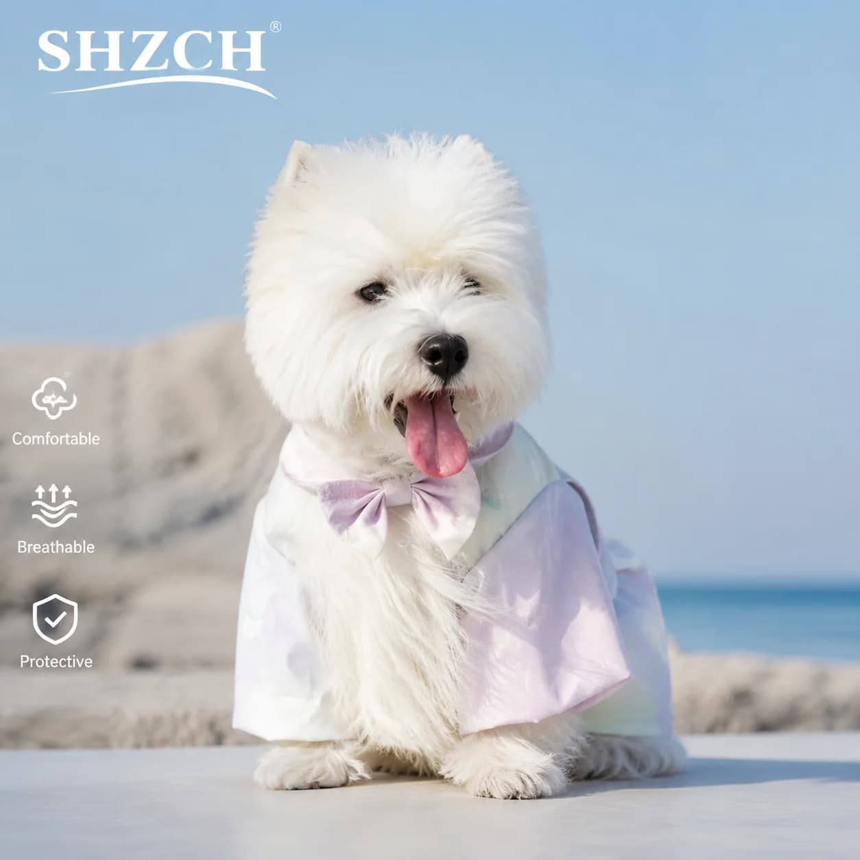 Pet Protective Pants - Waterproof & Anti-Pee Outdoor Suit for Small Medium Dogs | Adjustable Dustproof Clothes Set with Harness