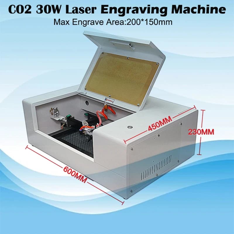 LY Mini Laser 2015/1520 30W CO2 Laser Engraving Machine Kit for engraving with honeycomb card USB port Working size 200 * 150mm
