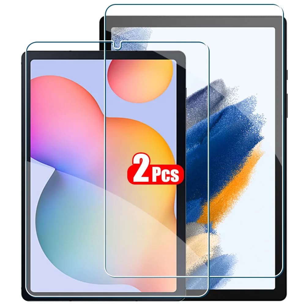 2PCS Tempered Glass Protective Film for Samsung Galaxy Tab S8 Ultra Plus S6 Lite S7 Fe A7 Lite A8 S9 A9 Tablet Accessories