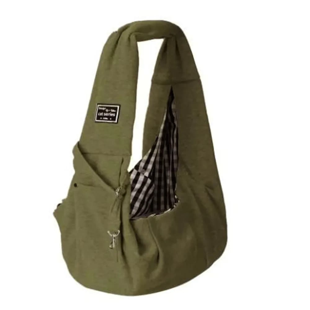 Polyester Pet Crossbody Shoulder Bag Large Capacity Comfortable Crossbody Pet Carrier Breathable with Safety Harness