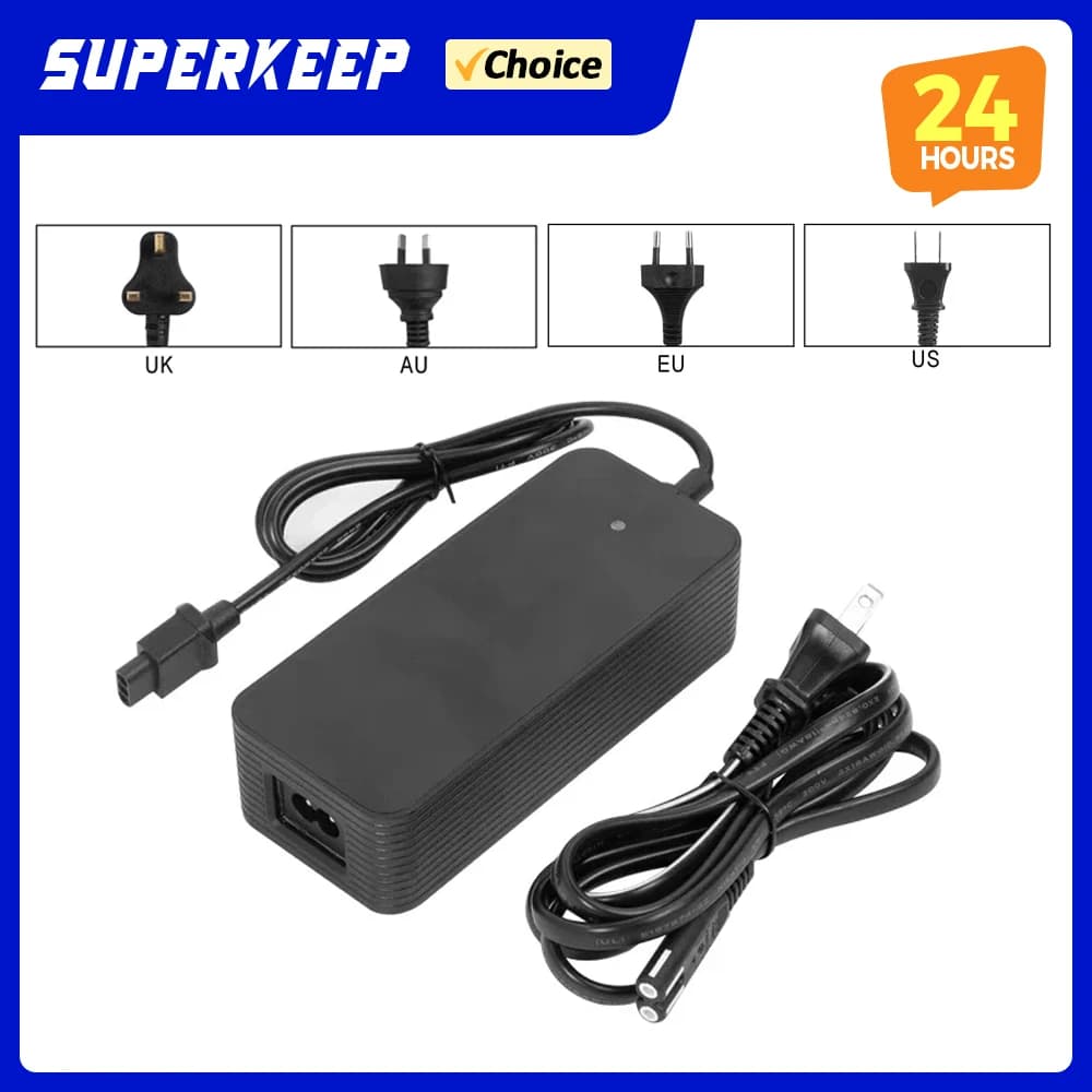 Adattatore di Ricarica Caricabatterie 53.5V 2A per Scooter Elettrico NIU KQi Air KQi3 KQi3Pro KQi3Max KQi3Sport KQi2 KQi2Pro