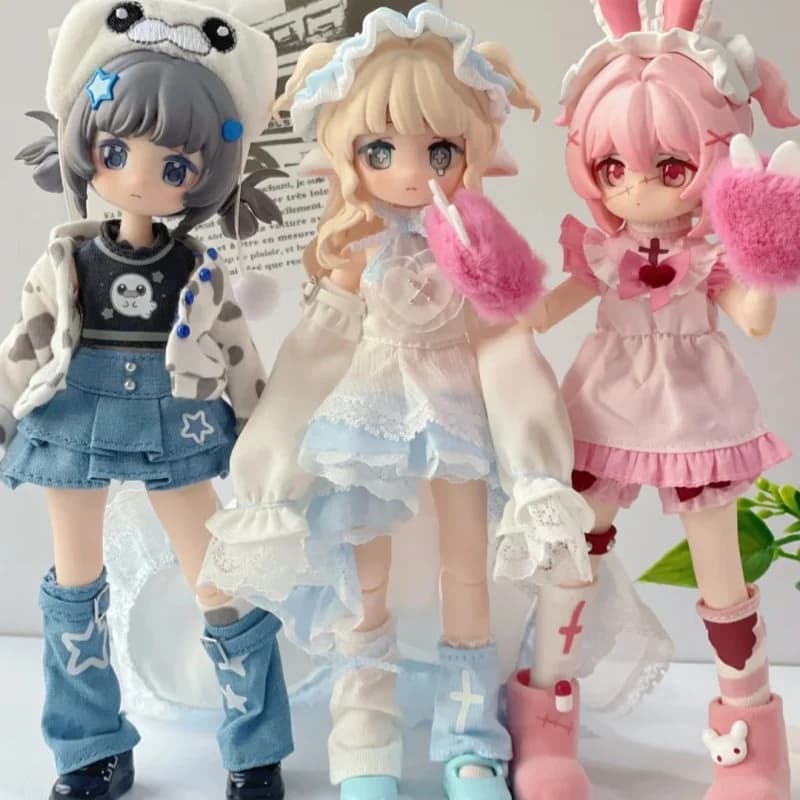 Disponibile - Blind Box Serie Freedom Advocates 1/12 BJD - Action Figure Ragazza Kawaii Carina, Bambola Articolata, Ornamento da Scrivania, Regalo di Tendenza
